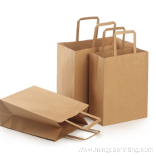 Flat Handle Paper Bag with fast delivery